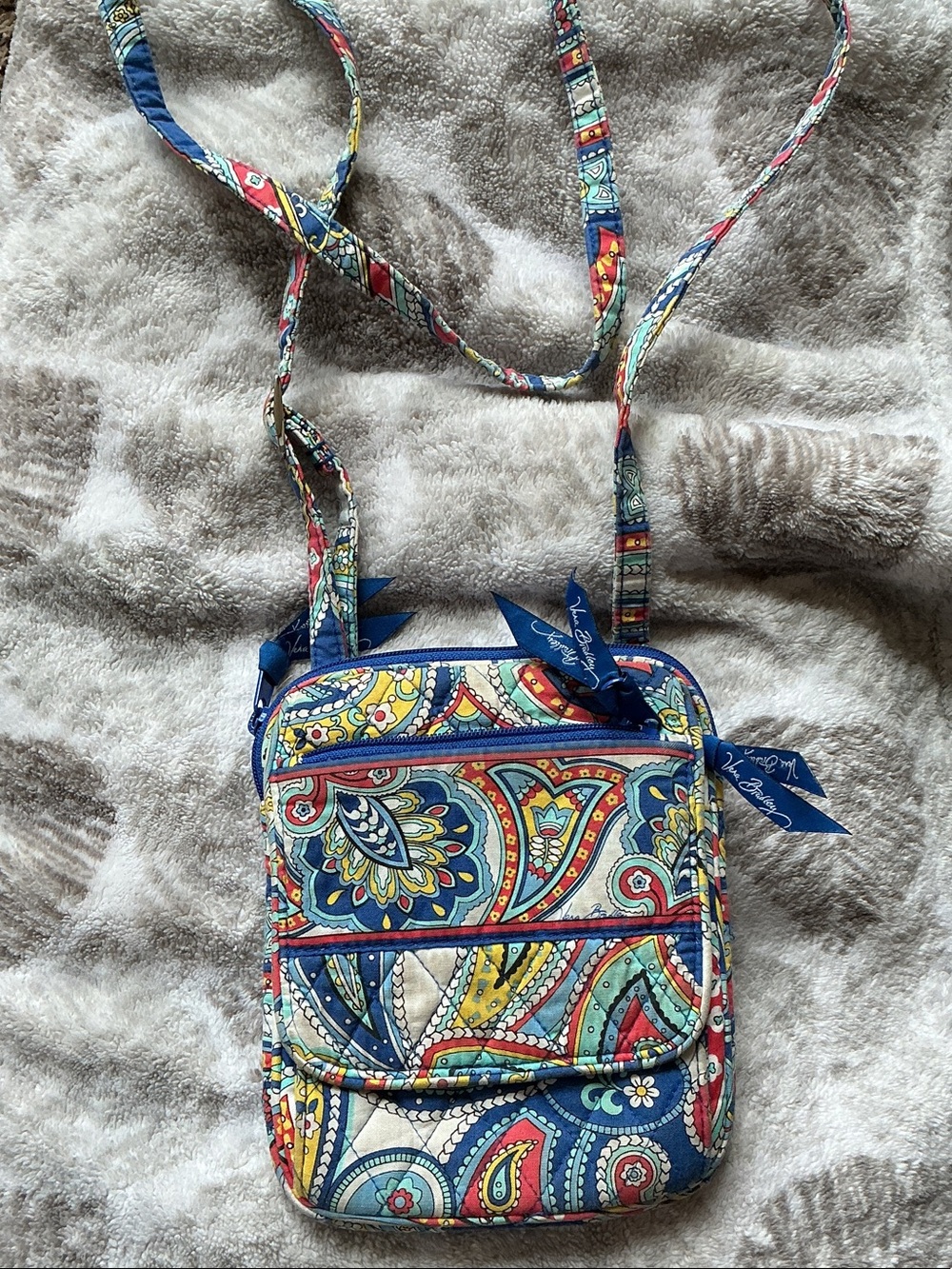Vera Bradley Multicolor Paisley Quilted Crossbody Bag